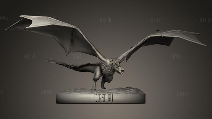 drogon finished with base stl model for CNC