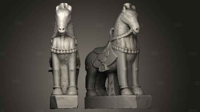 Horse Sculpture 1660 stl model for CNC