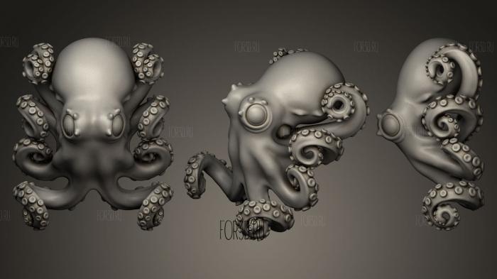 Octopus Graneledone boreopacifica 3d stl модель для ЧПУ