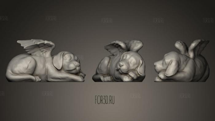 Скульптура Собачьего ангела 3d stl модель для ЧПУ