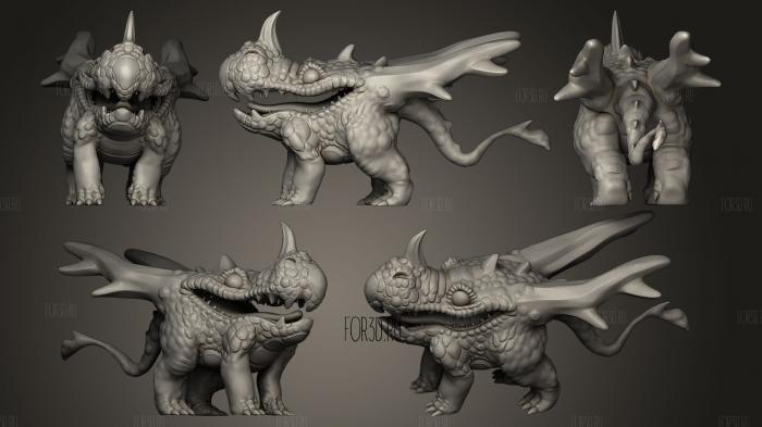 Dragon But Just The Head stl model for CNC