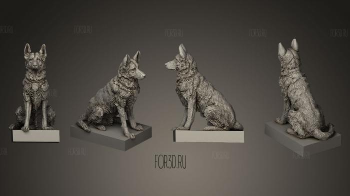 Guard dog stl model for CNC