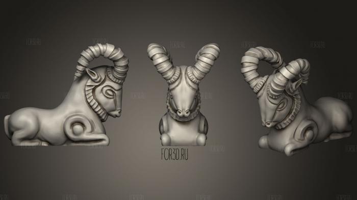 Ancient Goat 3d printable stl model for CNC