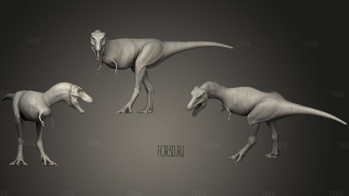 Baby Tyrannosaurus Rex stl model for CNC