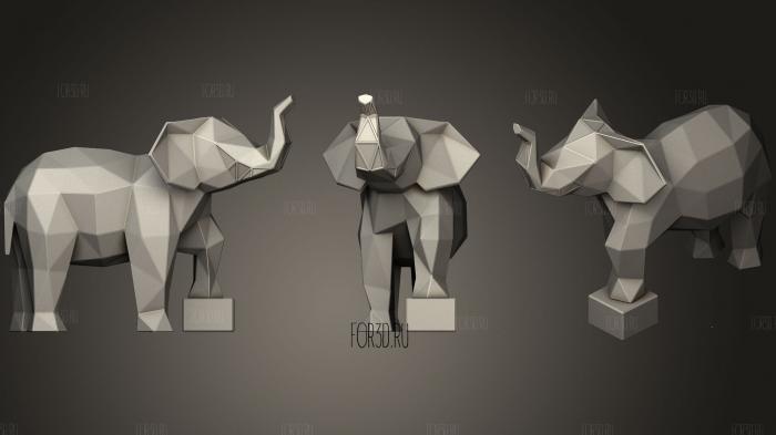 Семейство слонов Параметрическое 3d stl модель для ЧПУ