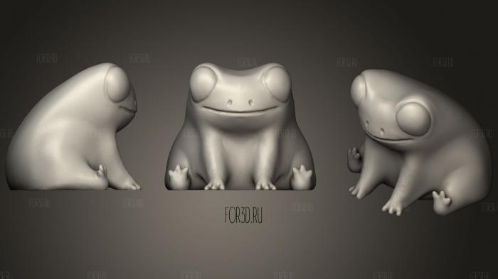 Fred The Frog But In An Smooth Hd Version 3d stl модель для ЧПУ