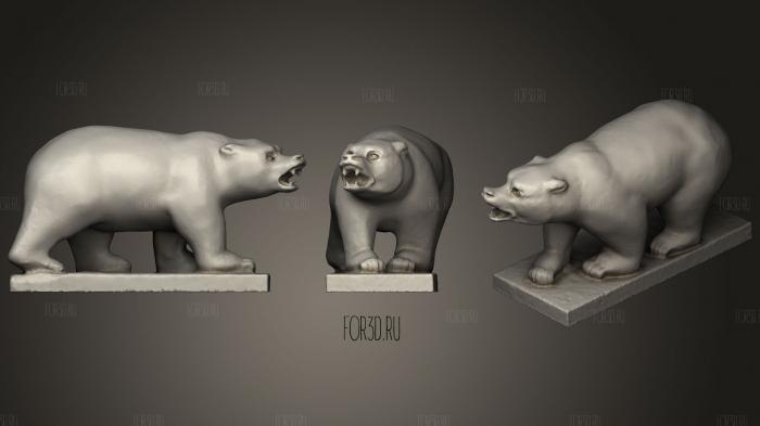 Grizzly Bear Statue   University Of California Berkeley stl model for CNC
