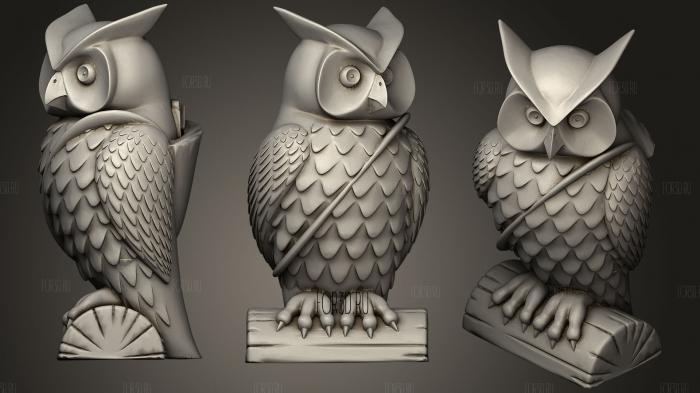 Harry Potter Mail Owl stl model for CNC