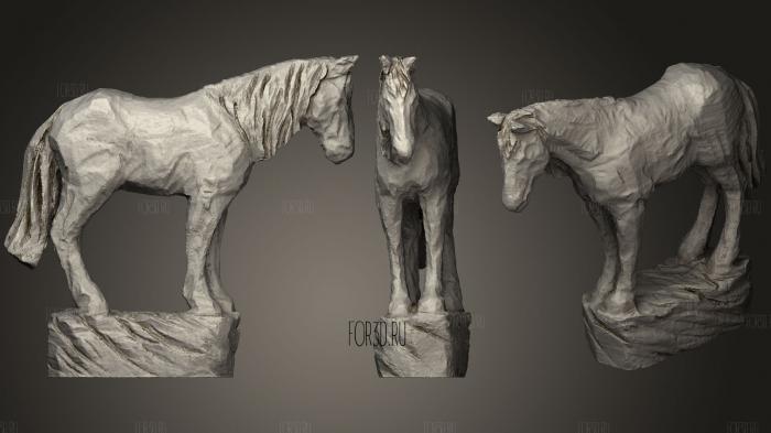 Horse by Simon O Rourke stl model for CNC