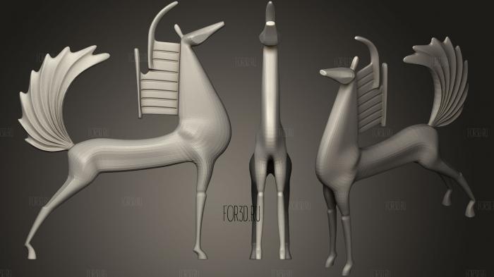 Horse sculpture of the god Ra 3d stl модель для ЧПУ