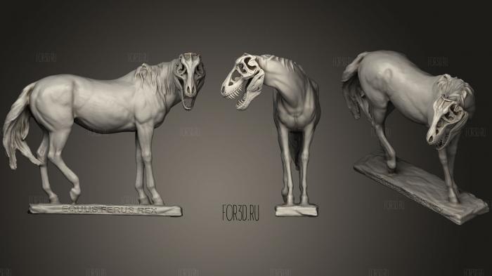 Horse T Rex (Equus Ferus Rex) 3d stl модель для ЧПУ