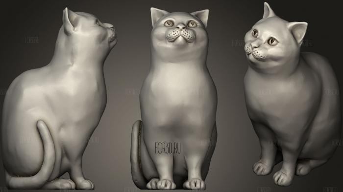 Schrodinky  British Shorthair Cat Sitting In A Box 2 stl model for CNC