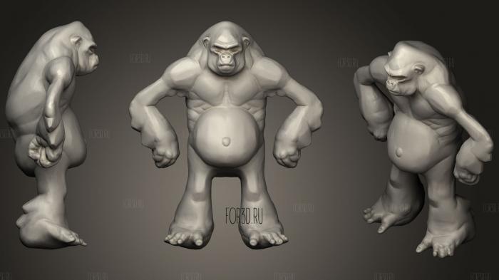 Son Of Kong (Or George) stl model for CNC