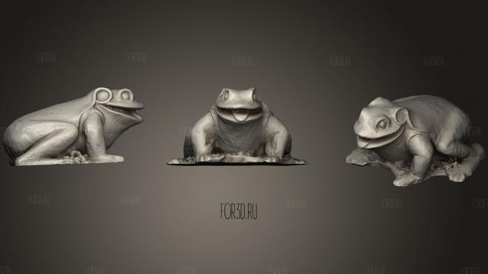 Stone Frog Sculpture 3d stl модель для ЧПУ