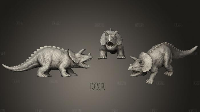 Triceratops Dinosaur 3d stl модель для ЧПУ