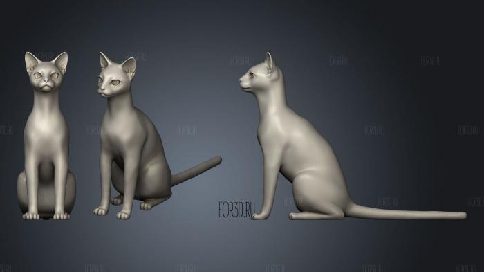 Абиссинская кошка 3d stl модель для ЧПУ
