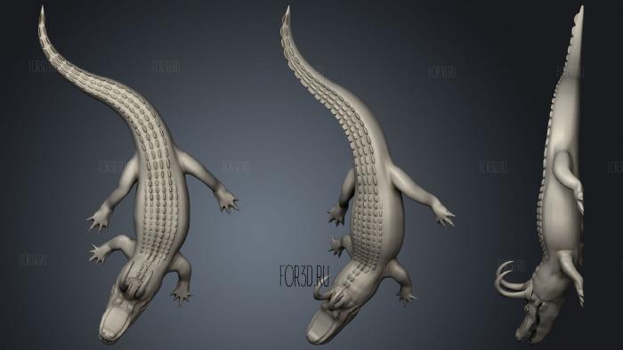 Alligator loki stl model for CNC
