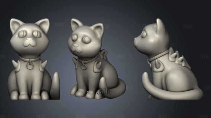 Armored Cat stl model for CNC