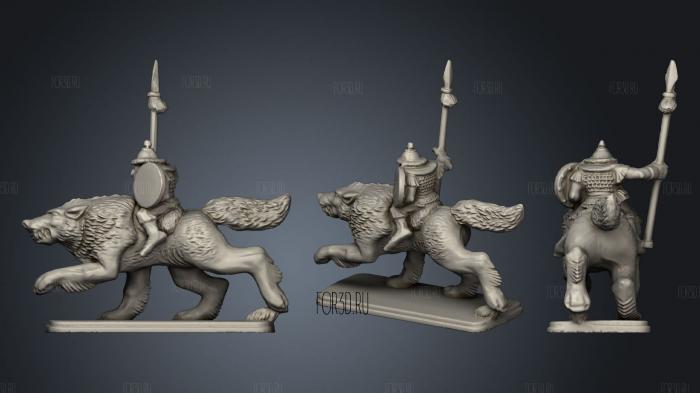 Battle Masters Goblin Wolf Riders Chaos Army 3d stl модель для ЧПУ