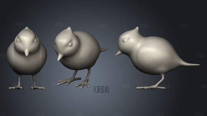 Bird for putting on things stl model for CNC