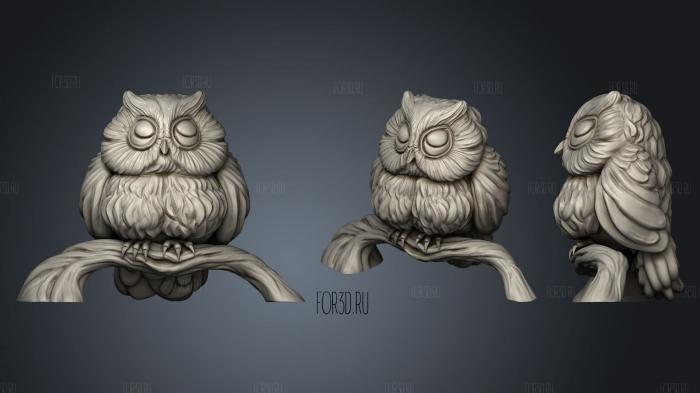 Bubu the owl 3d stl модель для ЧПУ