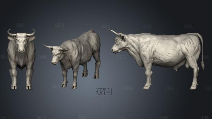 Bull Full Body 3d stl модель для ЧПУ