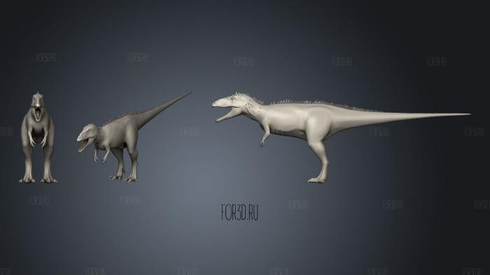 Carcharodontosaurus 3d stl модель для ЧПУ