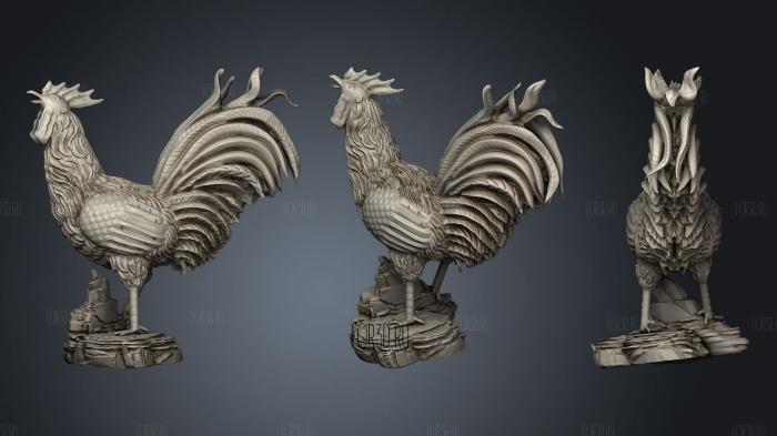 Chicken stl model for CNC