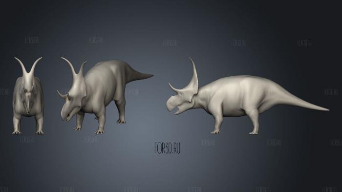 Diabloceratops stl model for CNC