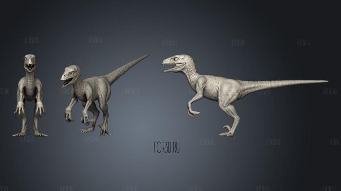 Dinosaur Reptile stl model for CNC