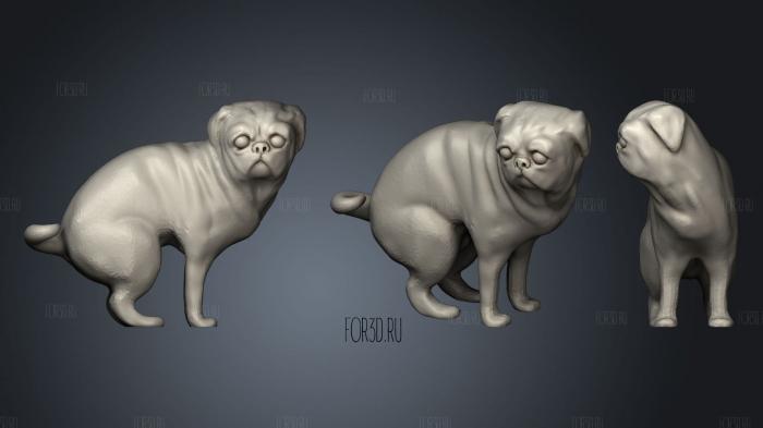 Edgar The Pewdiepie s Pooping Dog stl model for CNC