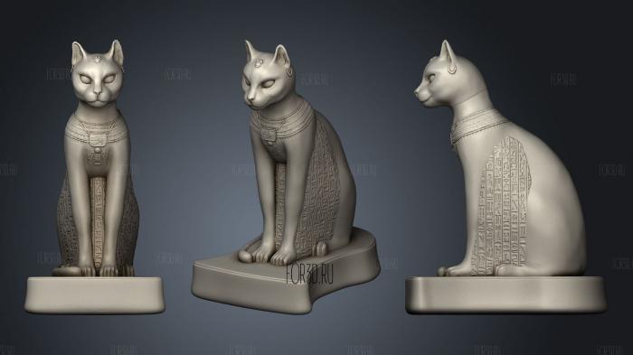 Египетская кошка 3d stl модель для ЧПУ