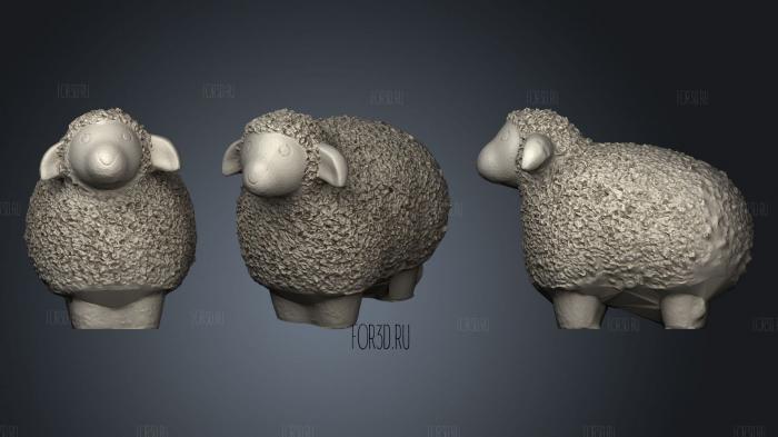 Family Of Sheep stl model for CNC