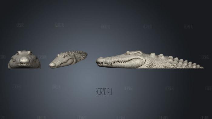 Гноящийся Болотный Крокодил 3d stl модель для ЧПУ