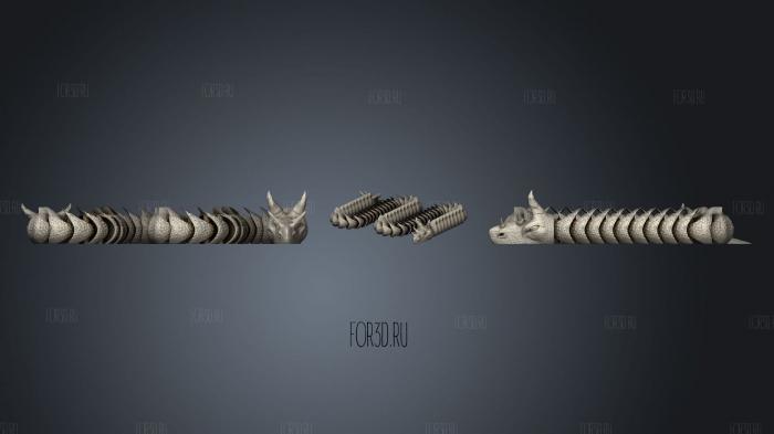 Flexi snake v2 super flexible snake stl model for CNC