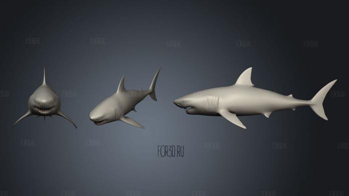 Игра Великая Белая Акула Готова 3d stl модель для ЧПУ