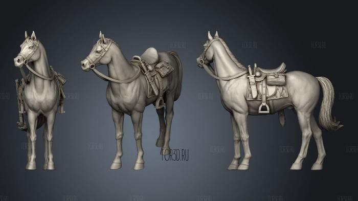 Horse 2 (2) stl model for CNC