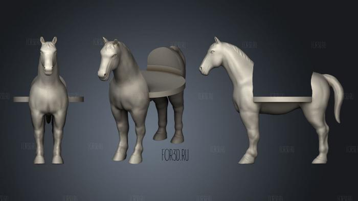 Horse stl model for CNC