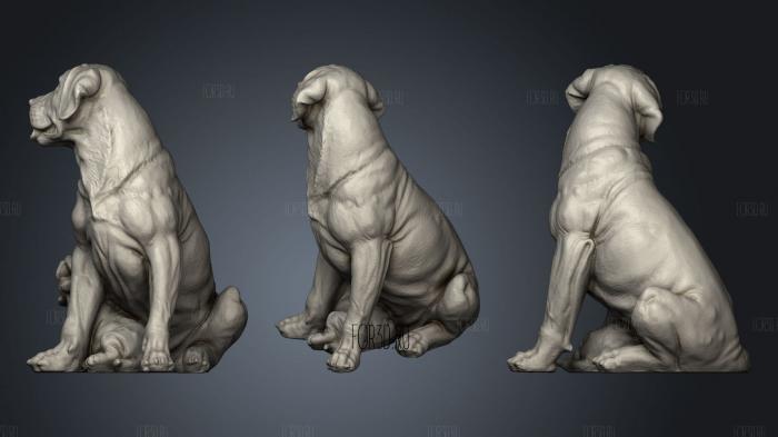 Labrador with Puppy stl model for CNC