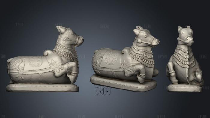 Nandi The Bull stl model for CNC