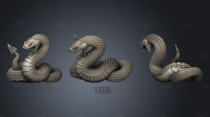 Rattlesnake stl model for CNC