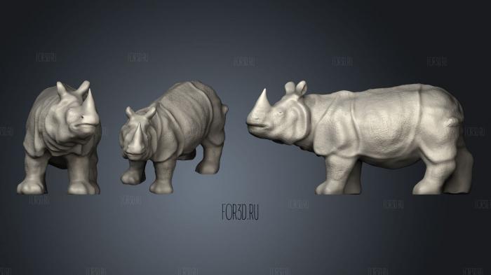 Rhinoceros stl model for CNC