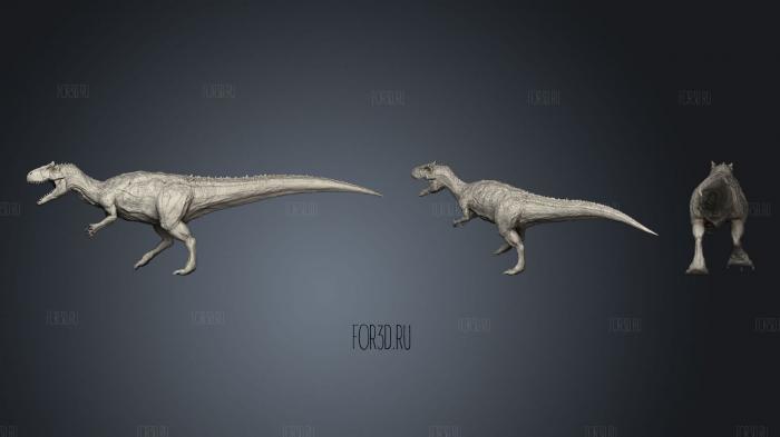 Sculptures Allosaurus stl model for CNC