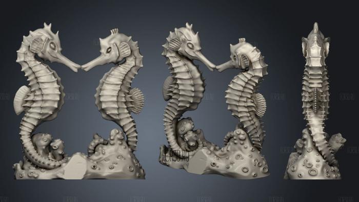 Seahorse Animal stl model for CNC