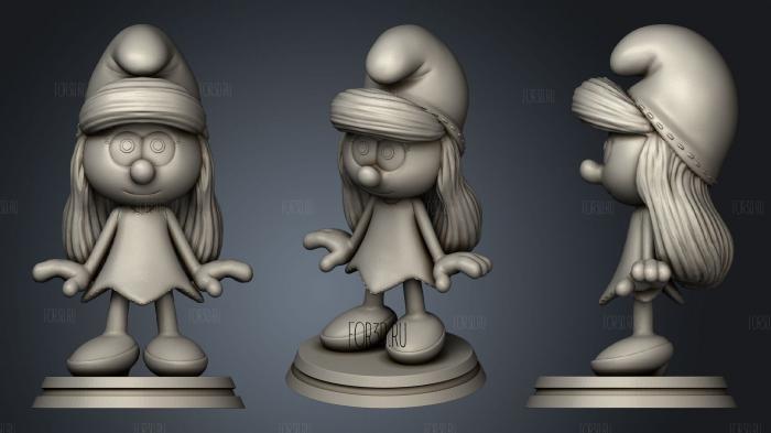 Smurfette Smurfs and Frank Monster Mash stl model for CNC