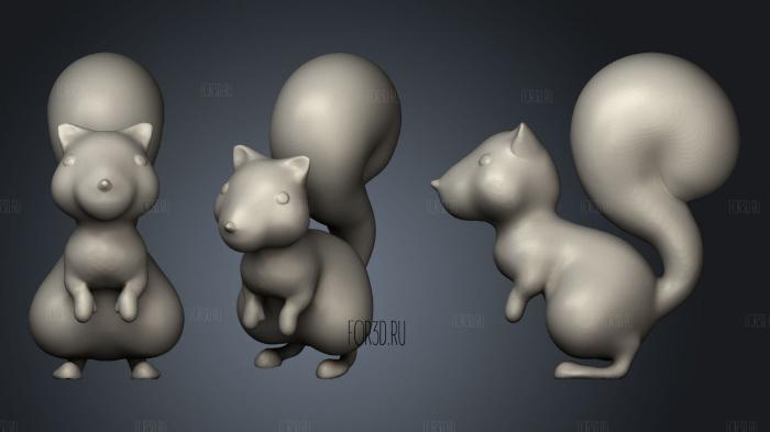 Squirrel 3d stl модель для ЧПУ