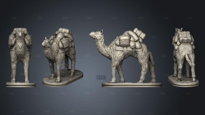 Camel Loaded Walking Based stl model for CNC