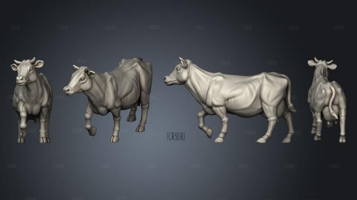 COW 01 003 stl model for CNC