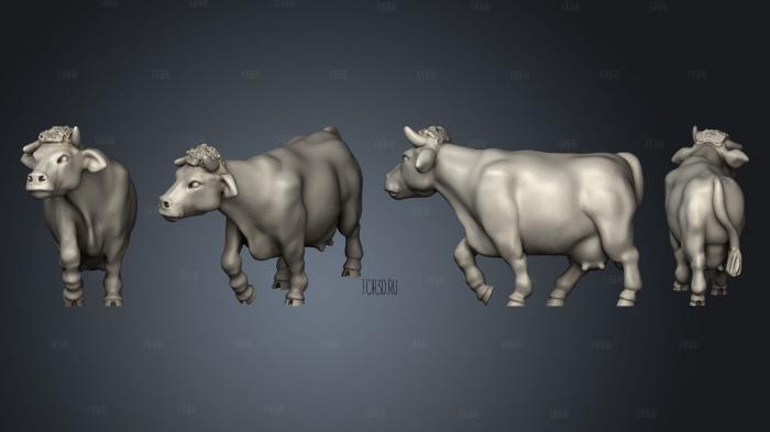 COW 01 stl model for CNC