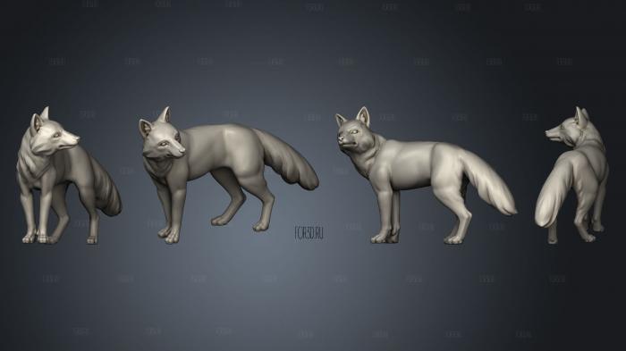 Critters Red Foxes 01 stl model for CNC